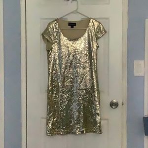 Gold dress
